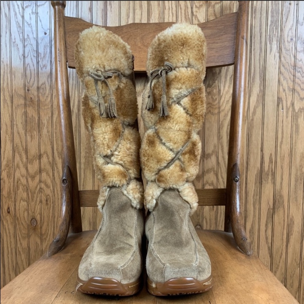 Sofft Tall Suede Faux Fur Boots